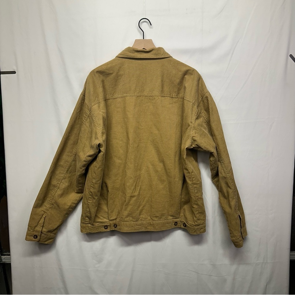 Quiksilver Men’s XL Tan Corduroy Collared Zip Jacket Workwear Casual Coat - Picture 6 of 8